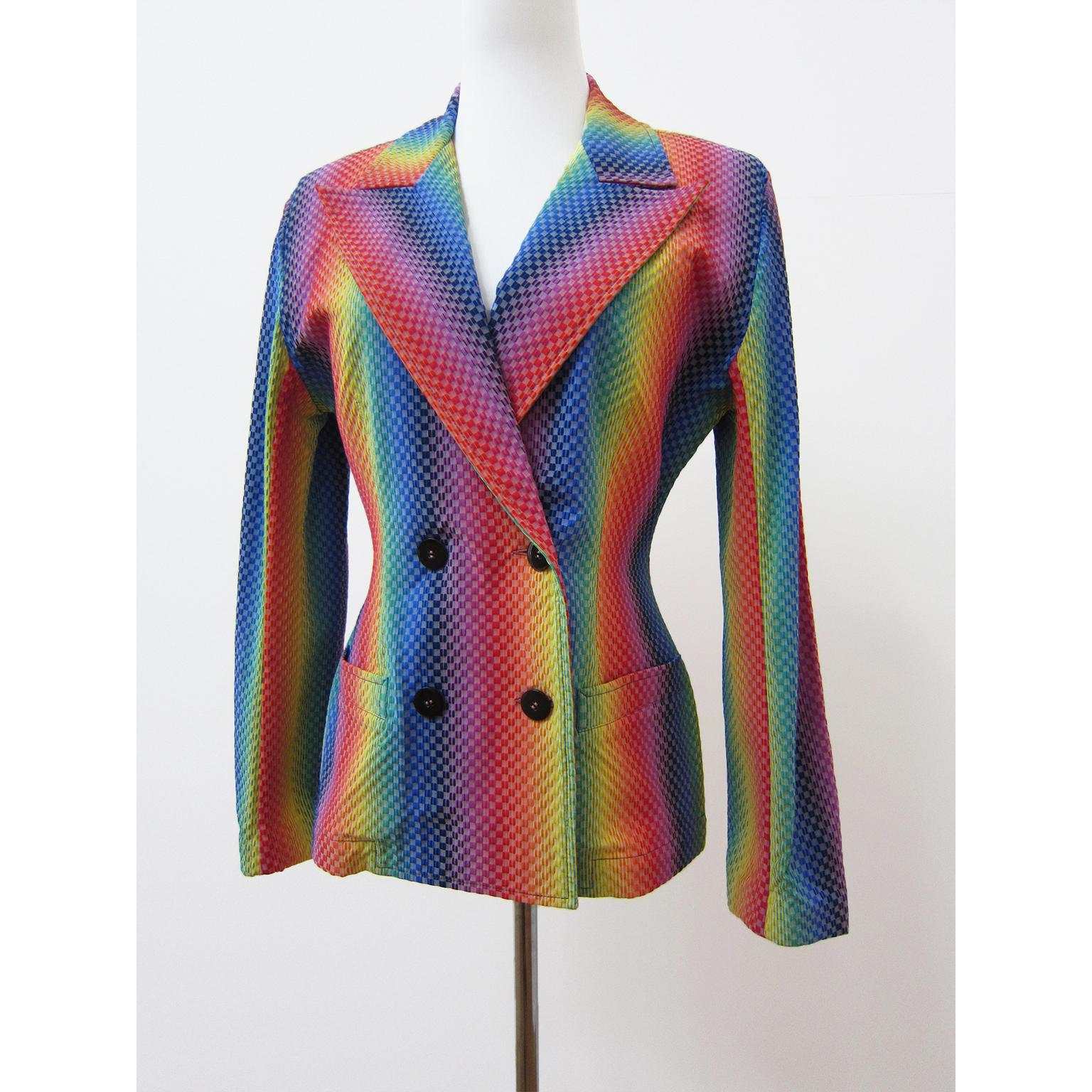 Paco Funada Rainbow Jacket 1980's For Sale 2
