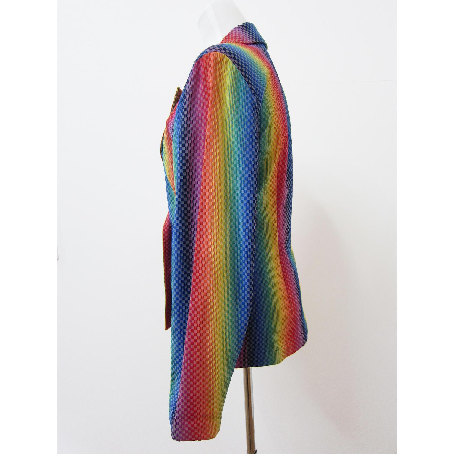 rainbow suit jacket