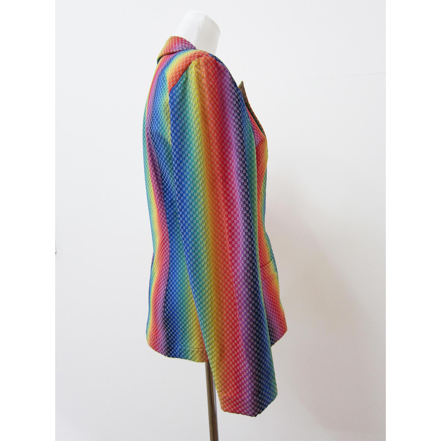 Brown Paco Funada Rainbow Jacket 1980's For Sale