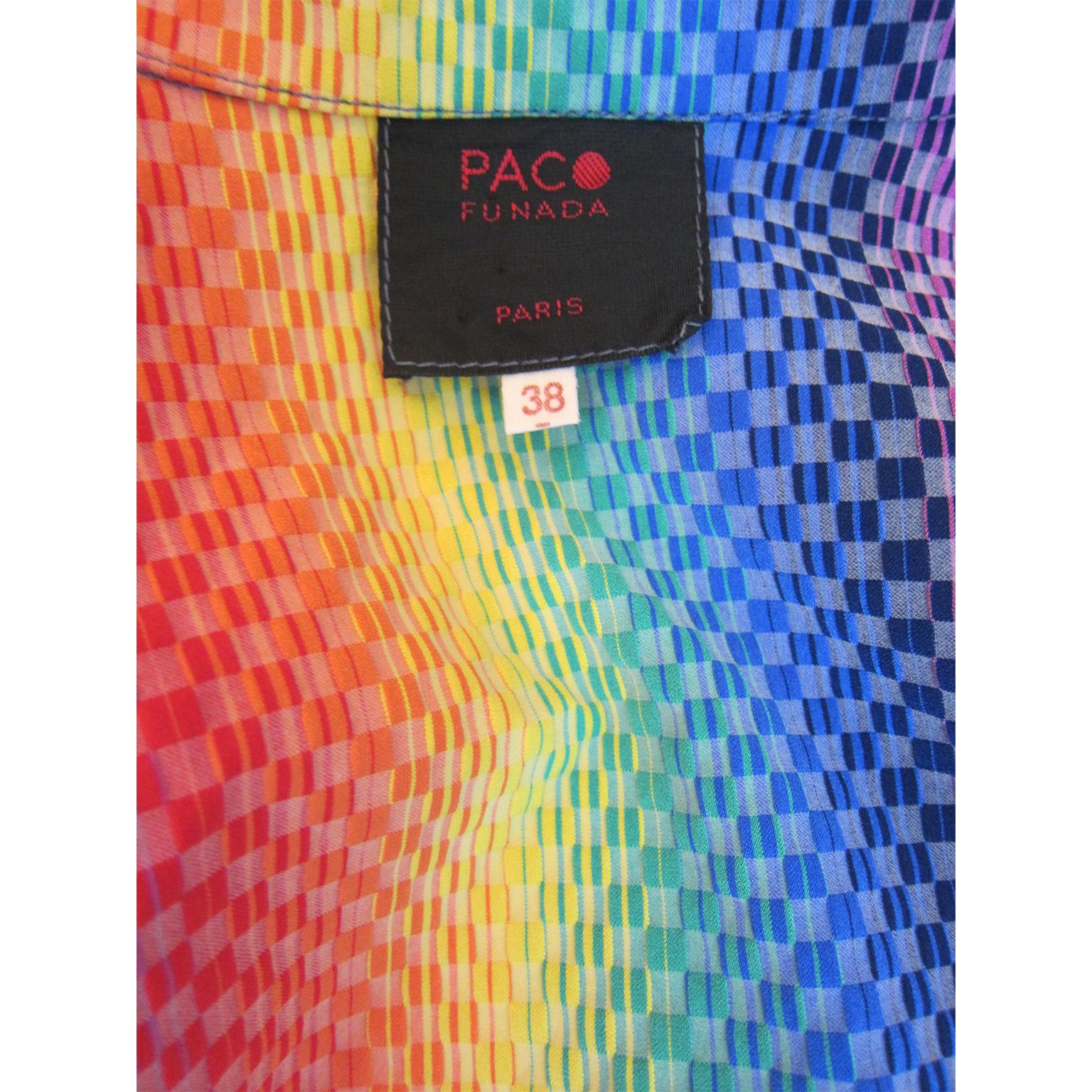 Paco Funada Rainbow Jacket 1980's For Sale 1