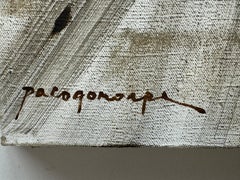 Paco Gorospe Filipino (1939-2002), Abstract Figurative Oil Painting