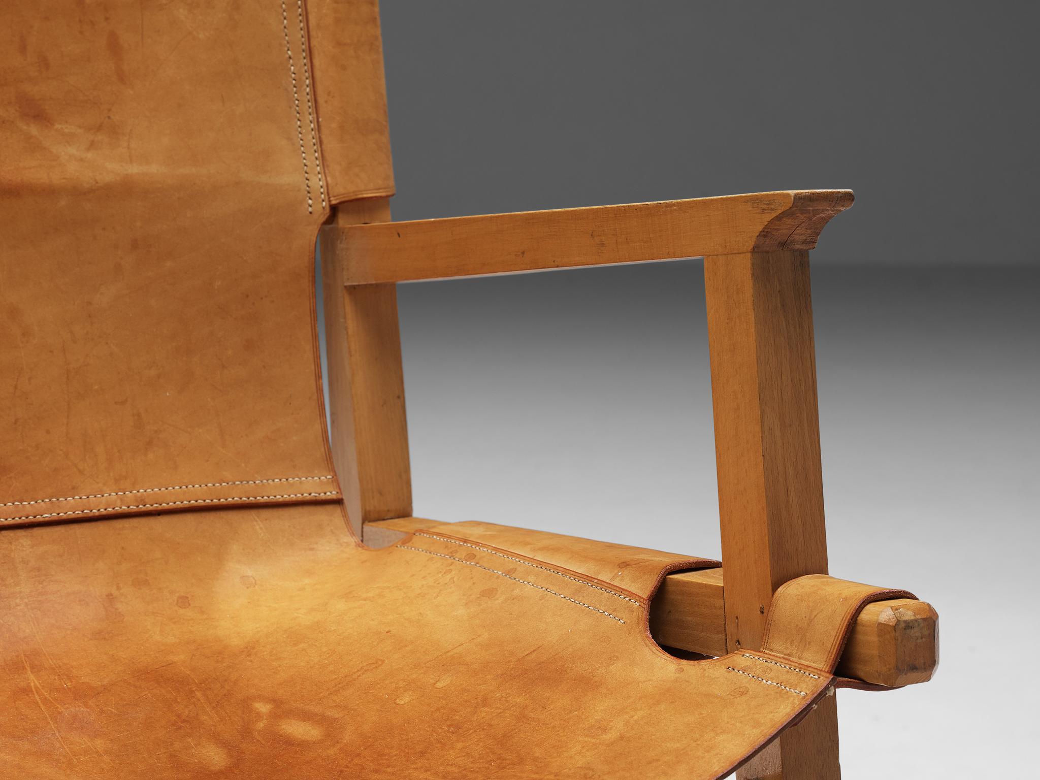 Paco Muñoz Riaza Armchair in Leather  For Sale 2