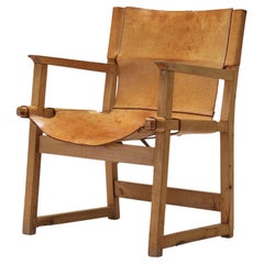 Vintage Paco Muñoz Riaza Armchair in Leather 