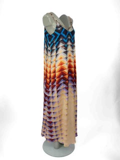 Paco Rabanne Abstract Chain Strap Maxi Dress Size M