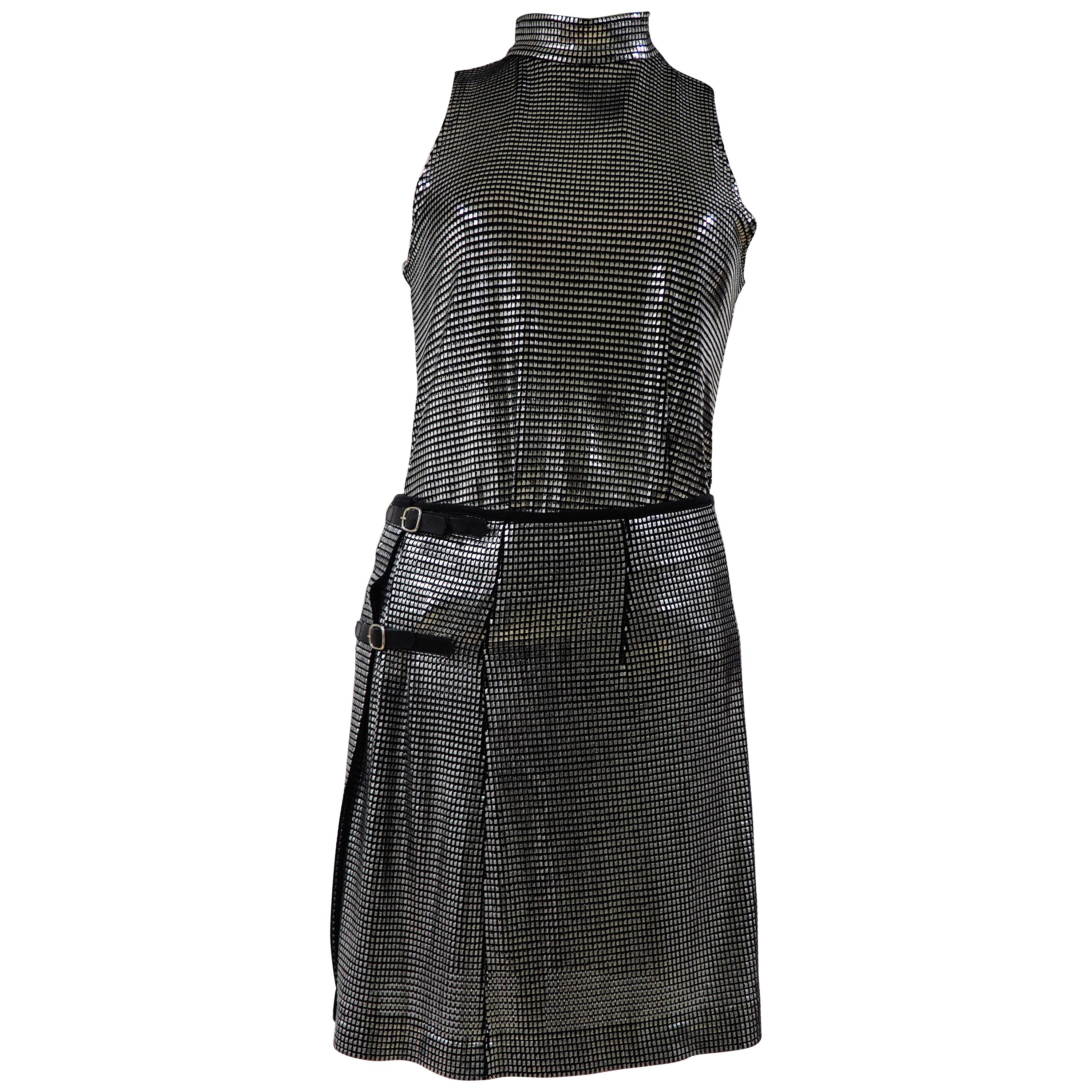 Paco Rabanne anthracite skirt suit  For Sale