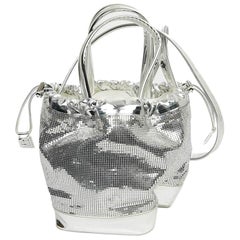 Used Paco Rabanne Bag Pixel Silver Mesh Bag