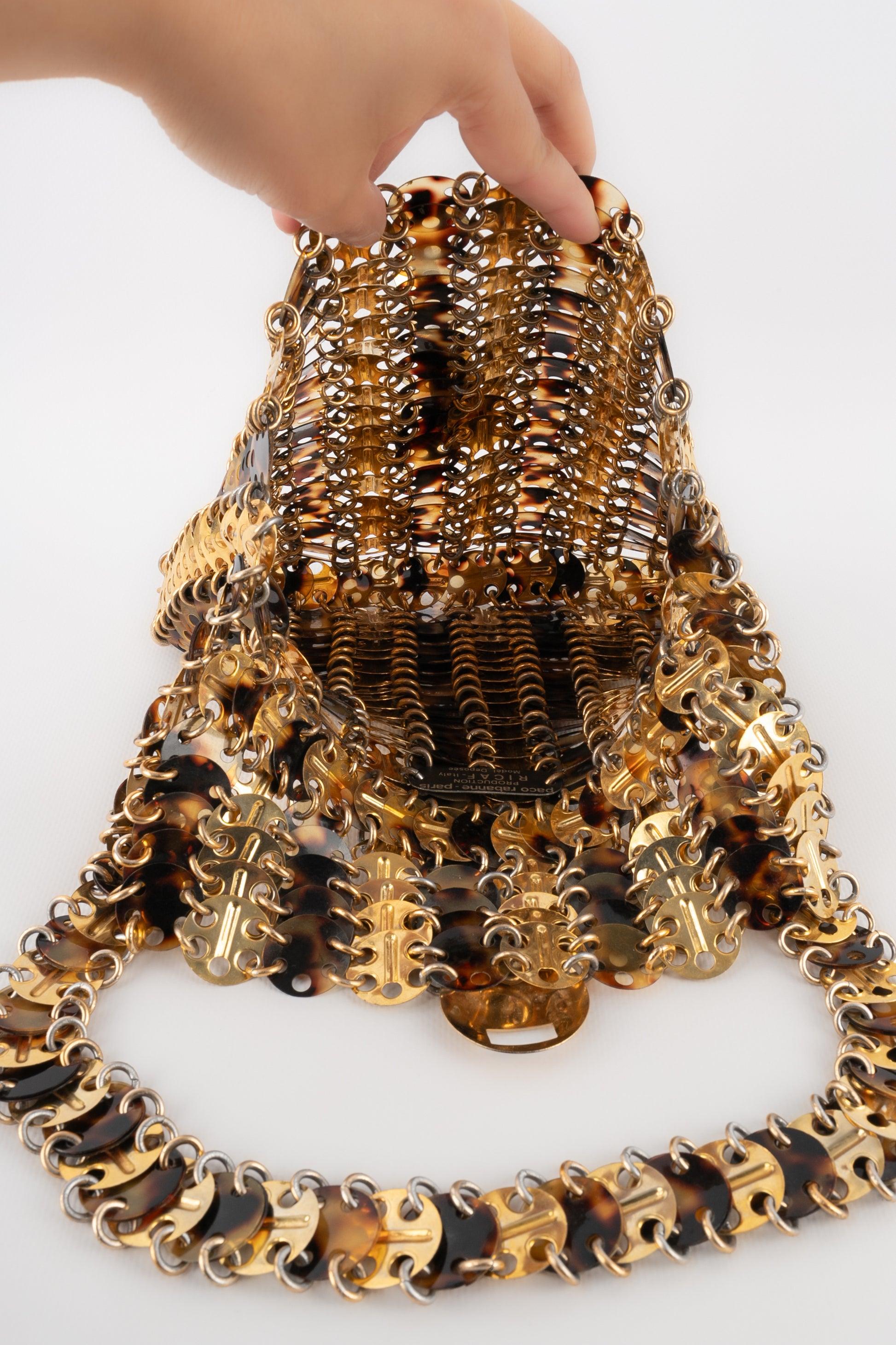 Paco Rabanne Bag with Golden Metal Pastilles, 1969 3