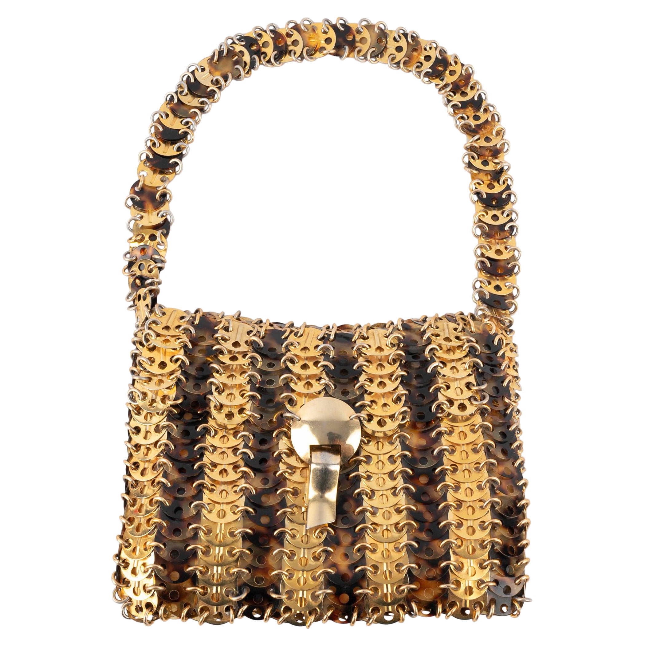 Paco Rabanne Bag with Golden Metal Pastilles, 1969
