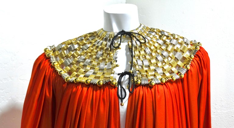 Paco Rabanne Beaded Caftan Gown In Good Condition For Sale In Scottsdale, AZ