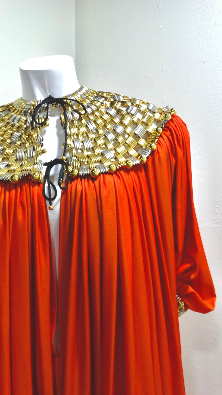Women's or Men's Paco Rabanne Beaded Caftan Gown For Sale
