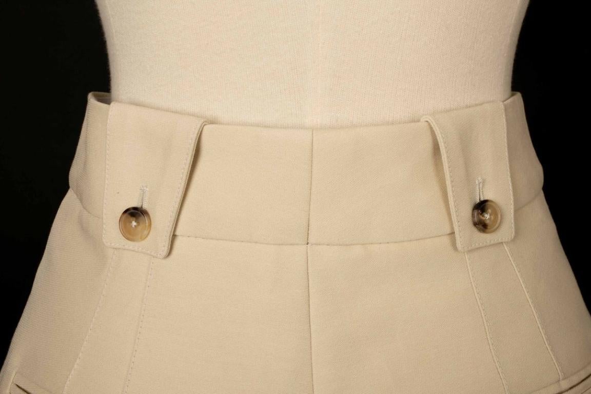 Paco Rabanne Beige Pegged Pants, 2020 For Sale 4