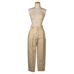 Paco Rabanne Beige Pegged Pants, 2020