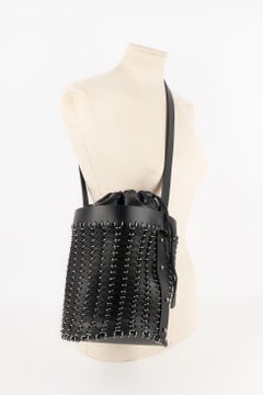 Paco Rabanne Black Bucket Bag