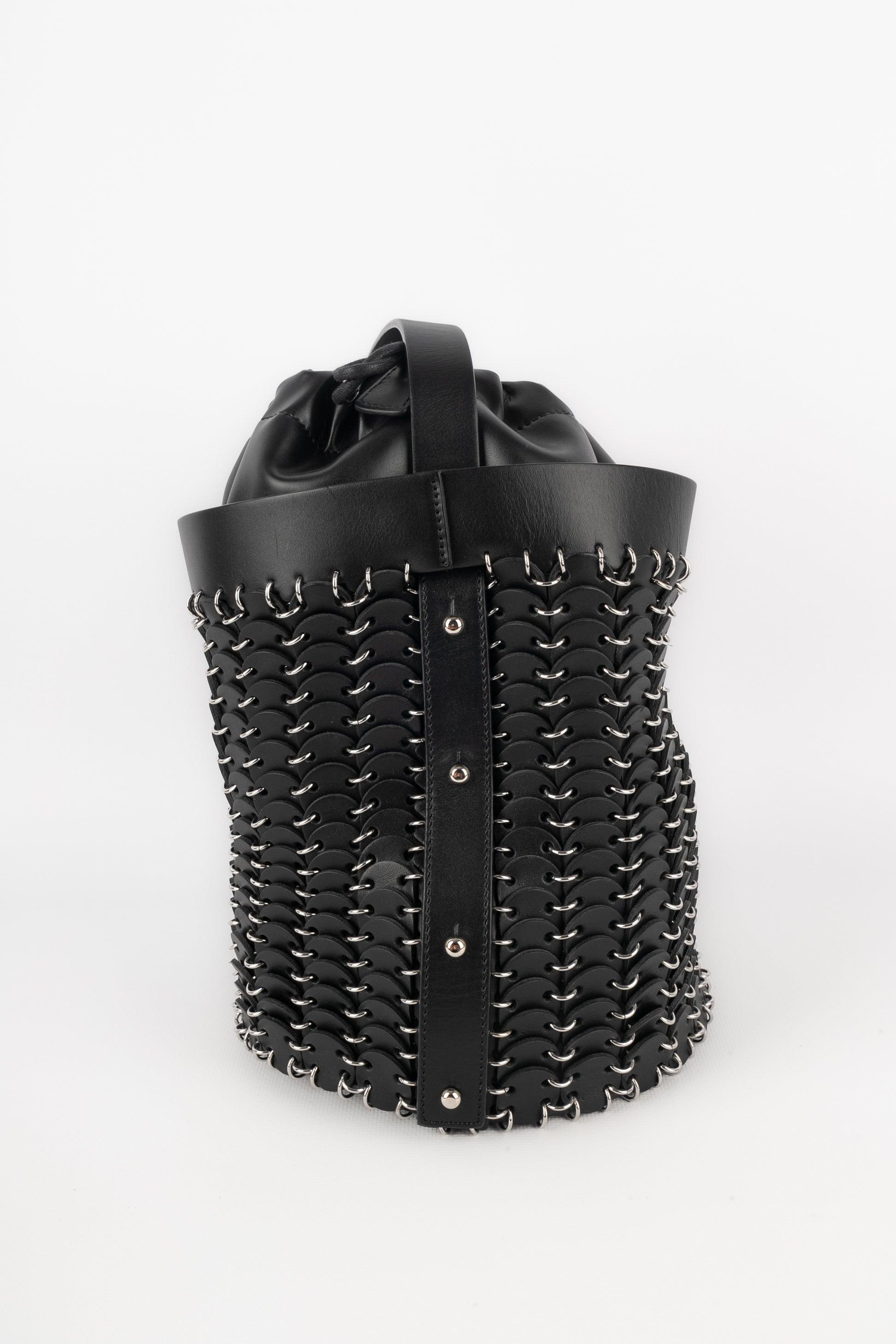 Women's Paco Rabanne Black Bucket Bag For Sale