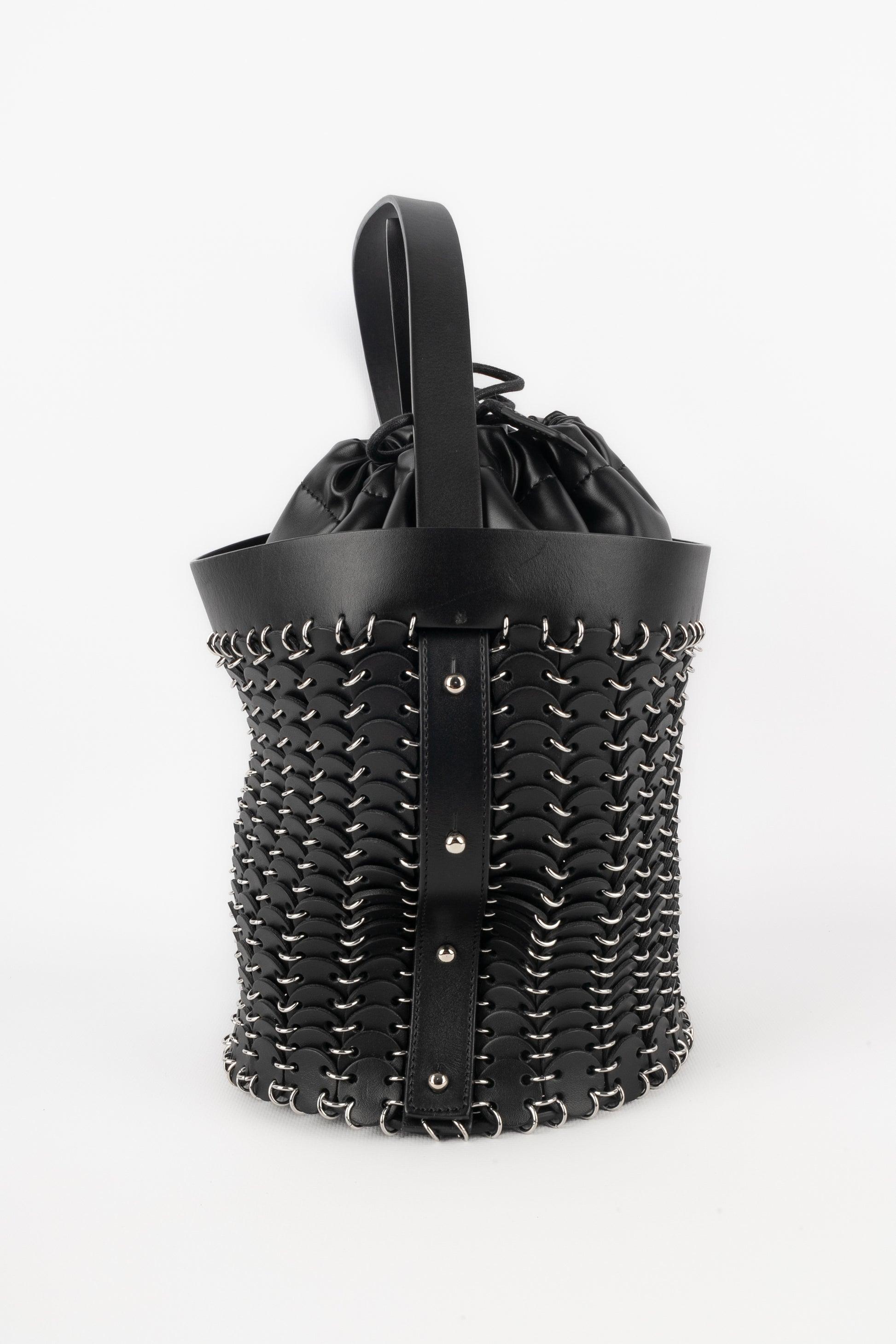 Paco Rabanne Black Bucket Bag For Sale 1