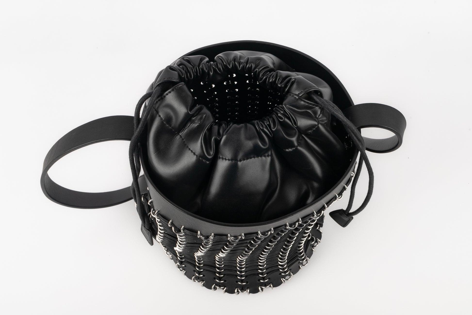 Paco Rabanne Black Bucket Bag For Sale 2