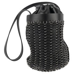 Paco Rabanne Schwarze Eimertasche