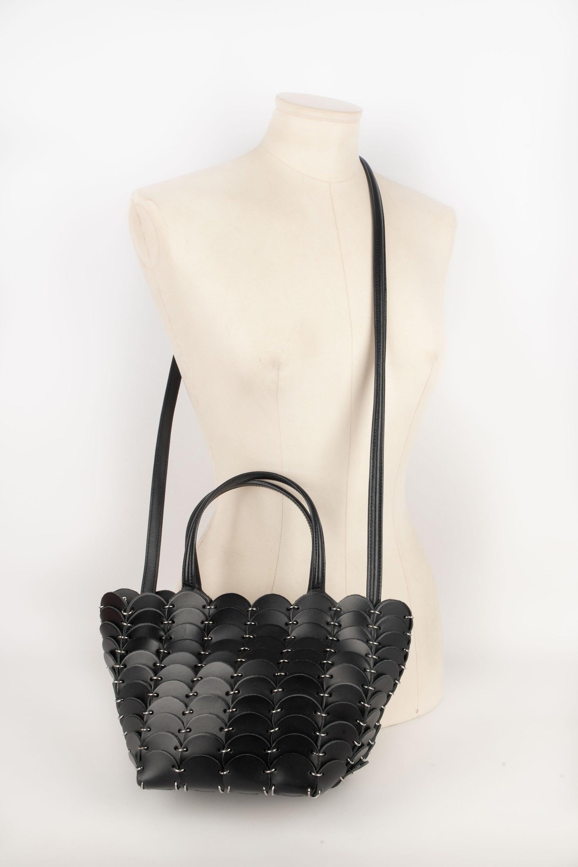 Women's Paco Rabanne Black Leather Bag For Sale