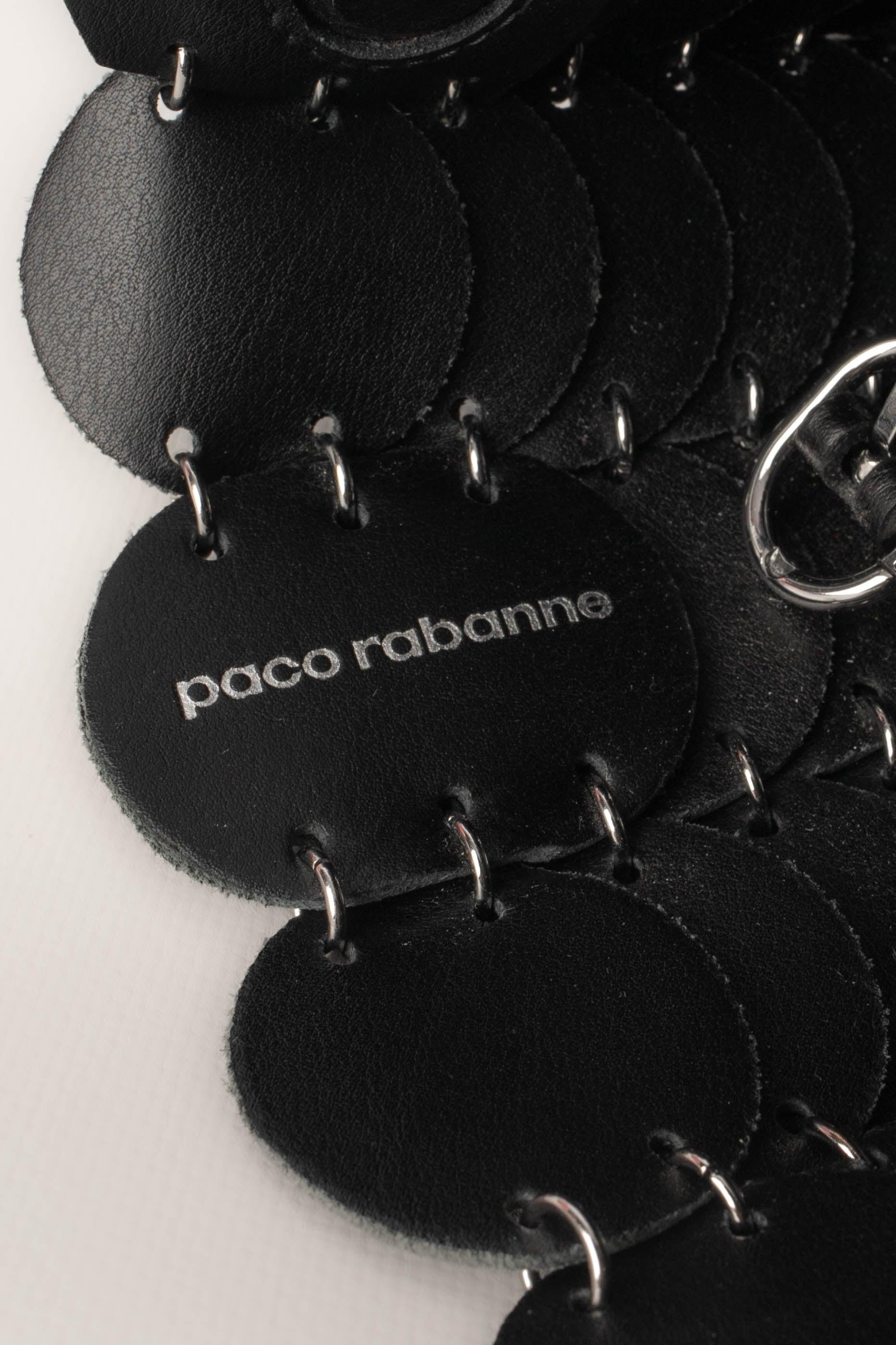Paco Rabanne Black Leather Bag For Sale 3