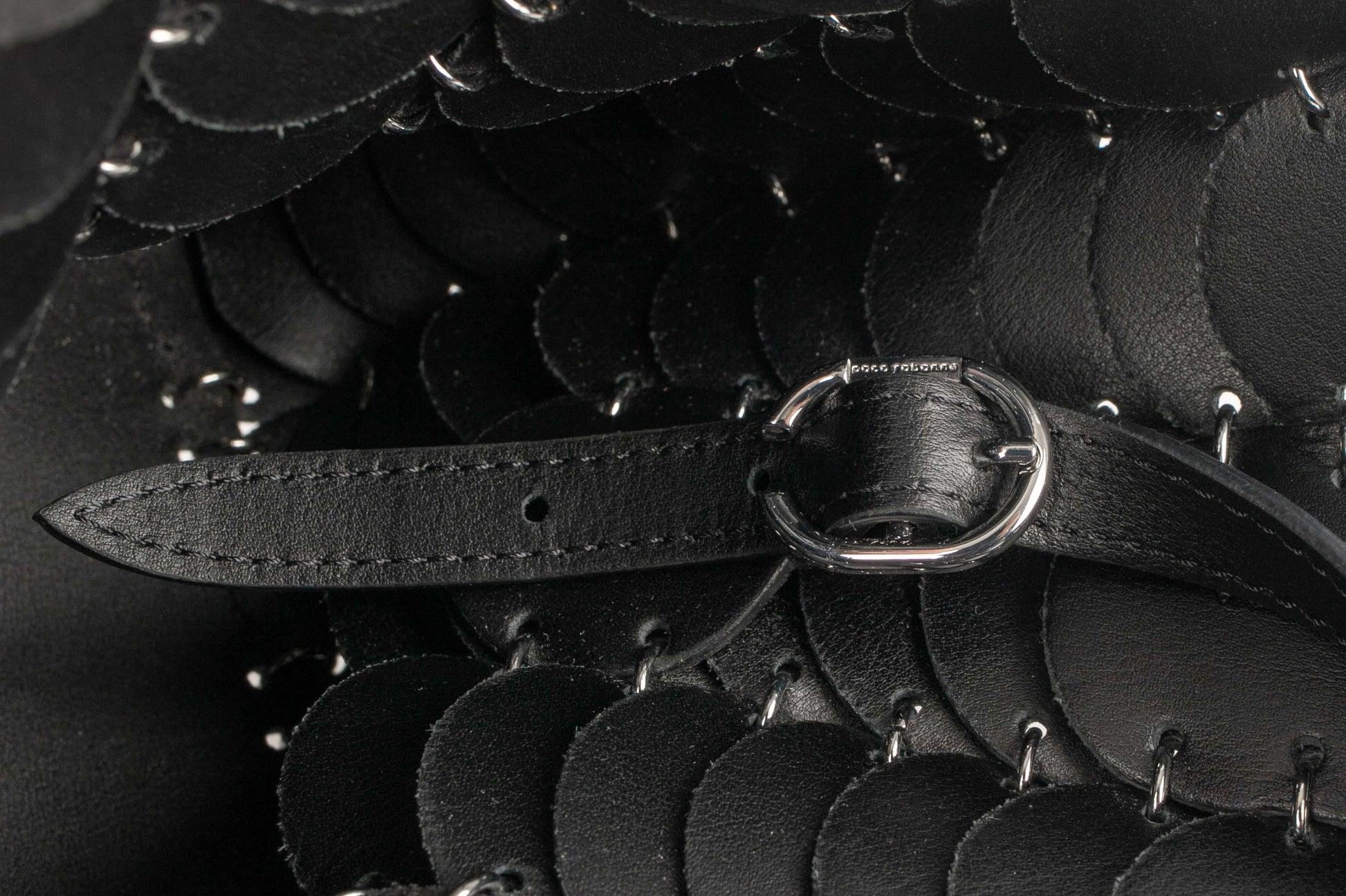 Paco Rabanne Black Leather Bag For Sale 4