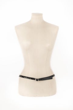 Paco Rabanne Black Leather Belt
