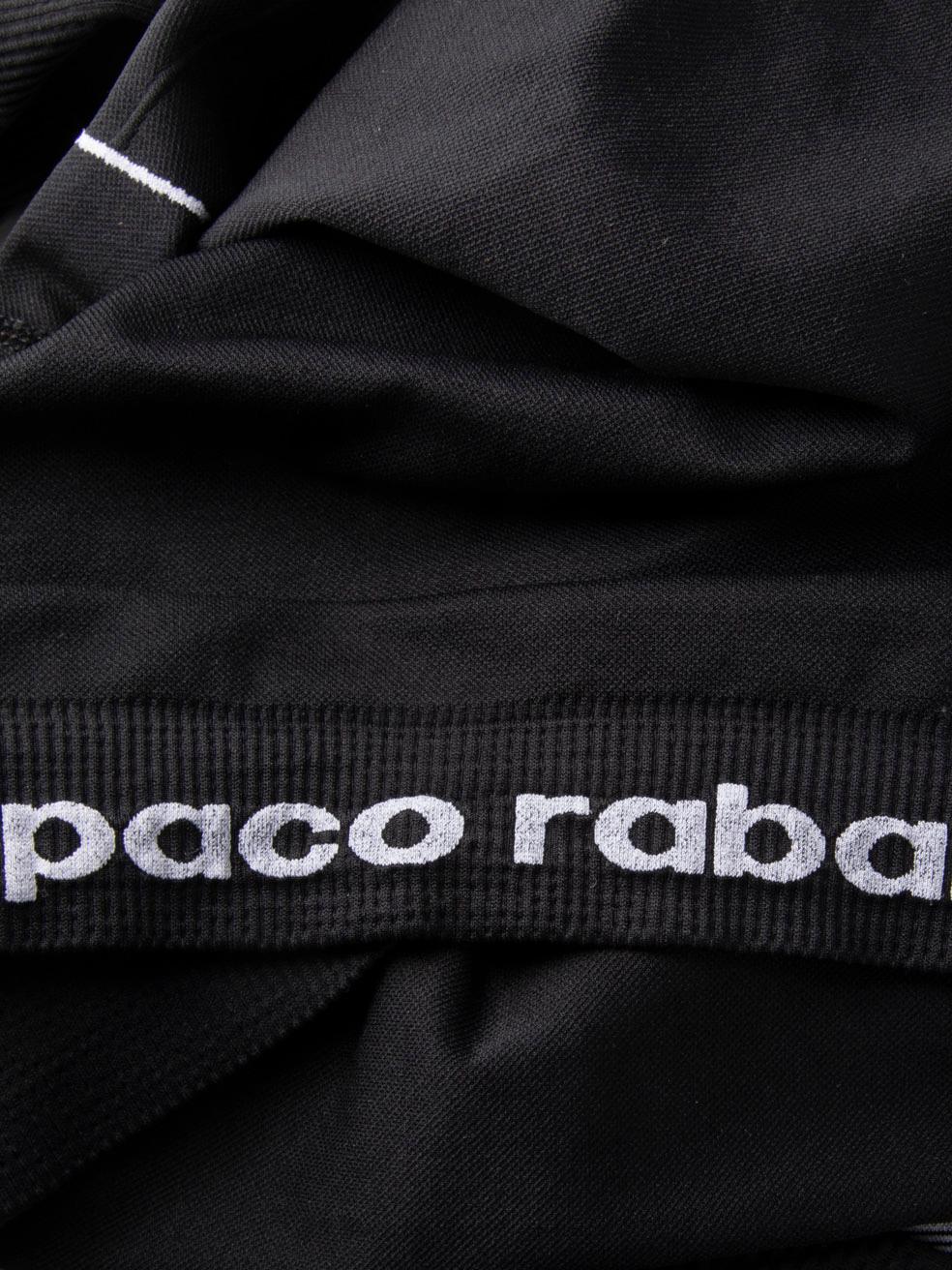 Paco Rabanne - Top sportivo a maniche lunghe nero taglia L. In condizioni buone in vendita a London, GB