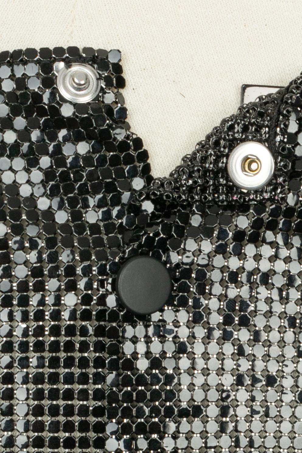 Gonna nera metallizzata Paco Rabanne in vendita 1