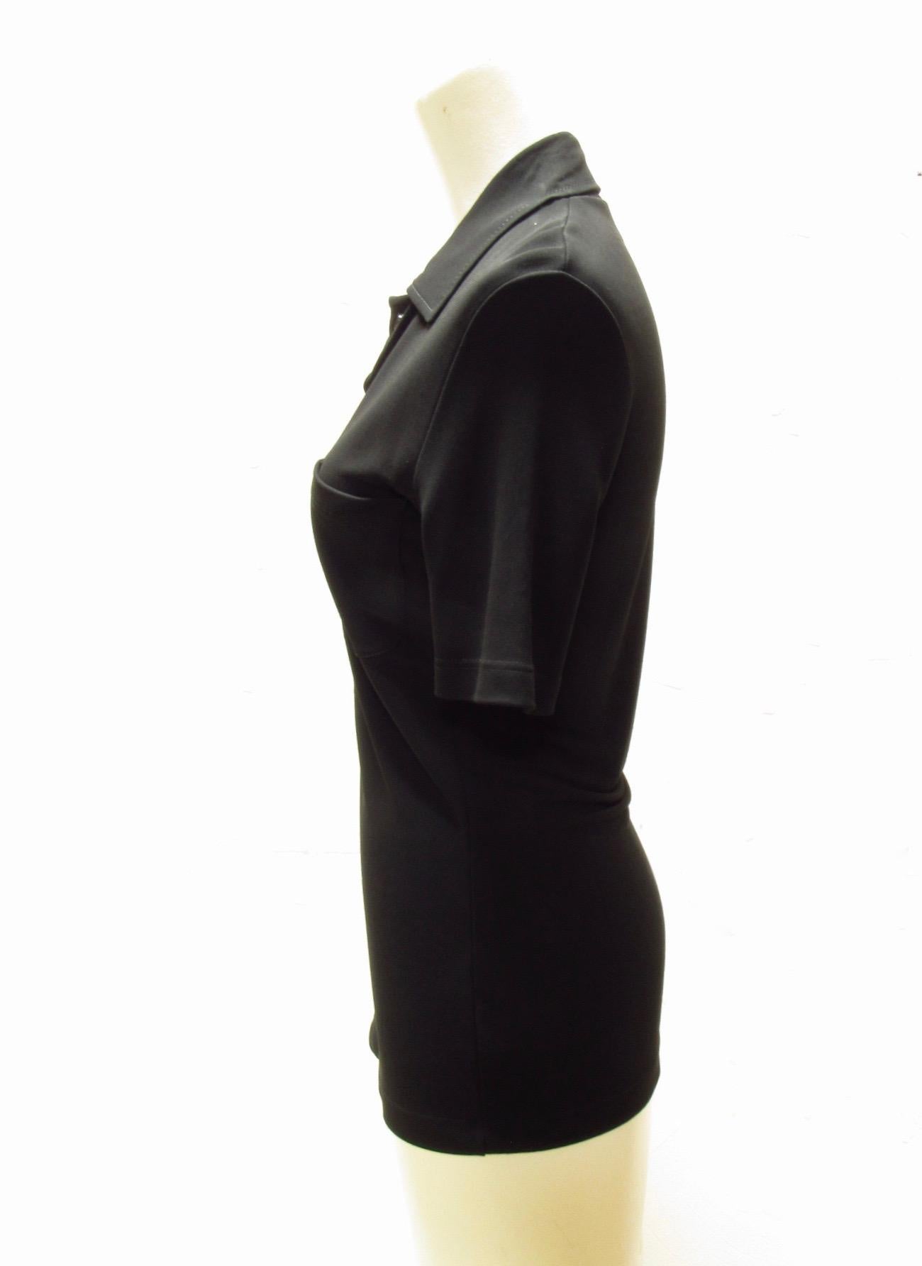Women's or Men's Paco Rabanne Black Short Sleeve Polo For Sale