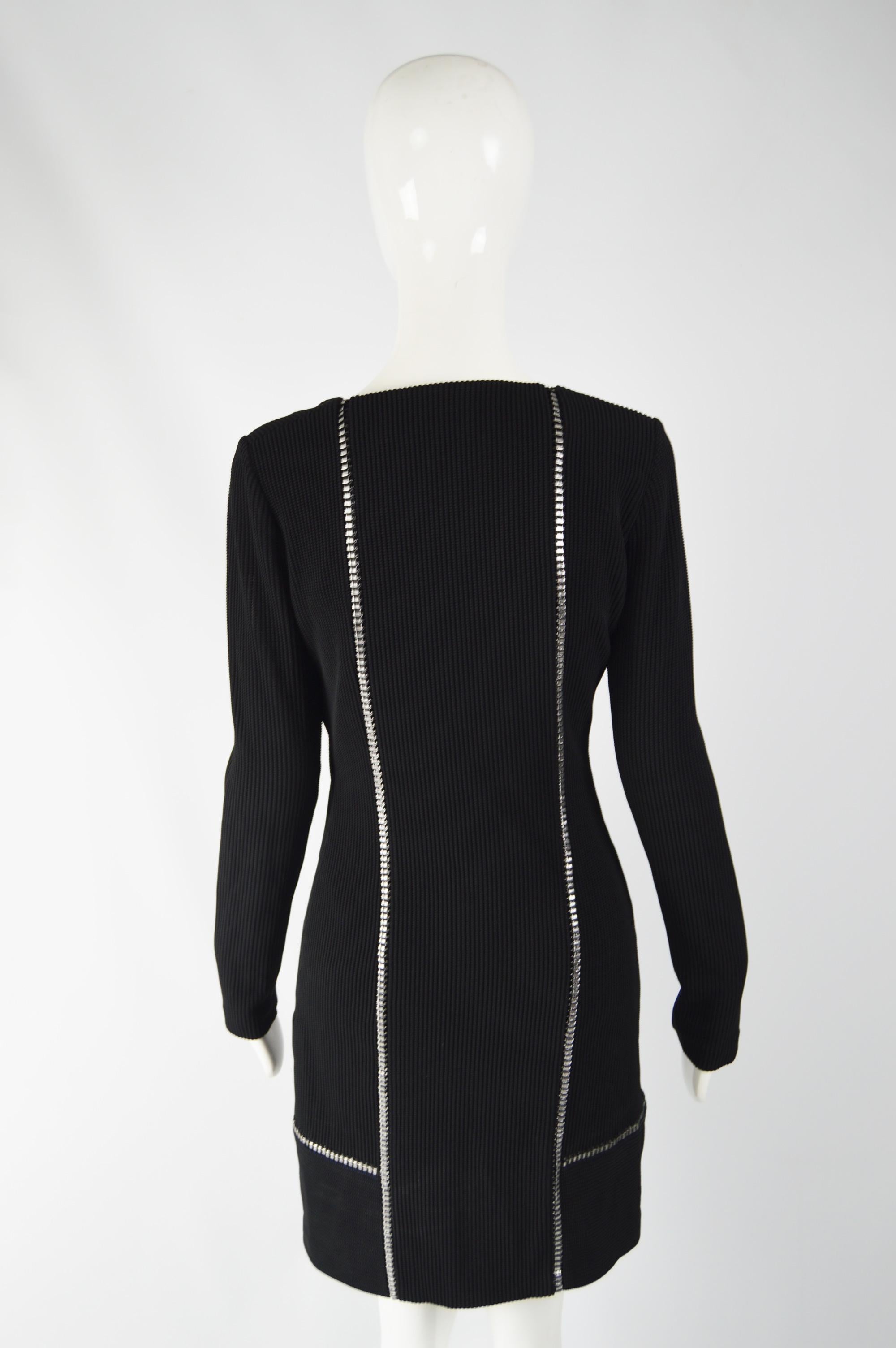 Women's Paco Rabanne Black & Silver Party Dress