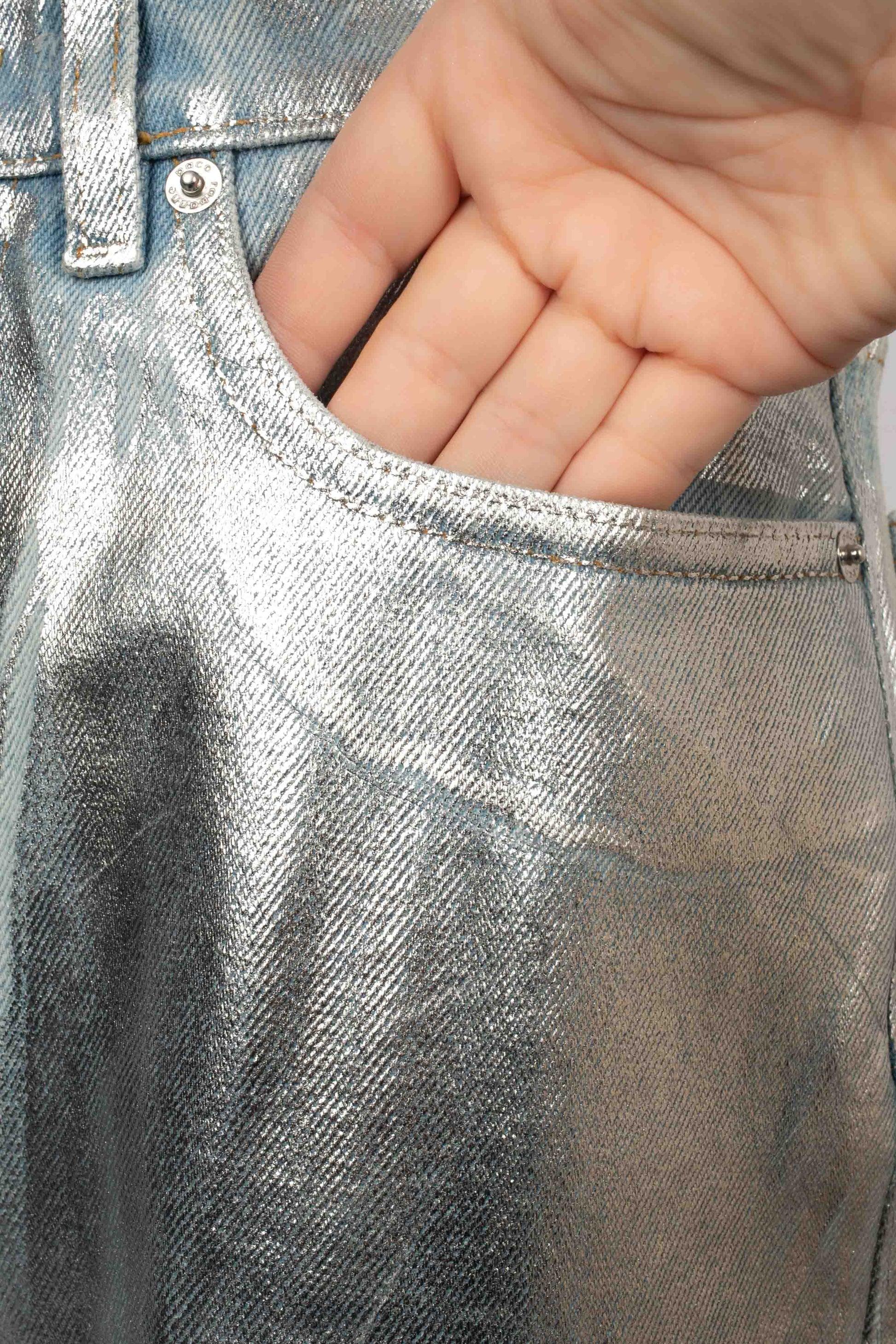 Paco Rabanne Blue Denim Fall Pants, 2023 For Sale 3