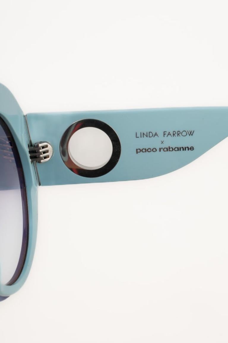 Paco Rabanne Blue Sunglasses For Sale 2