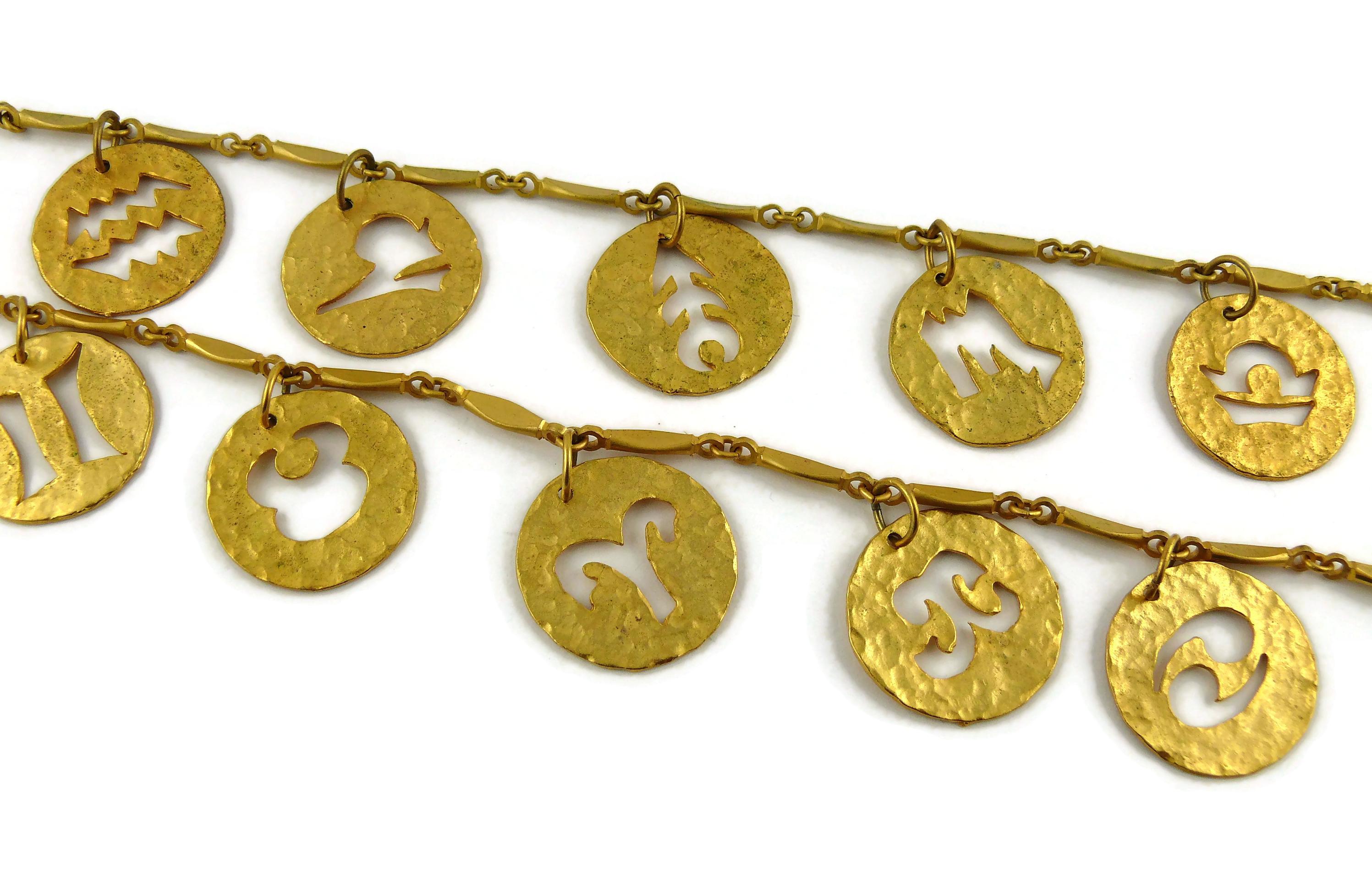 vintage zodiac necklace