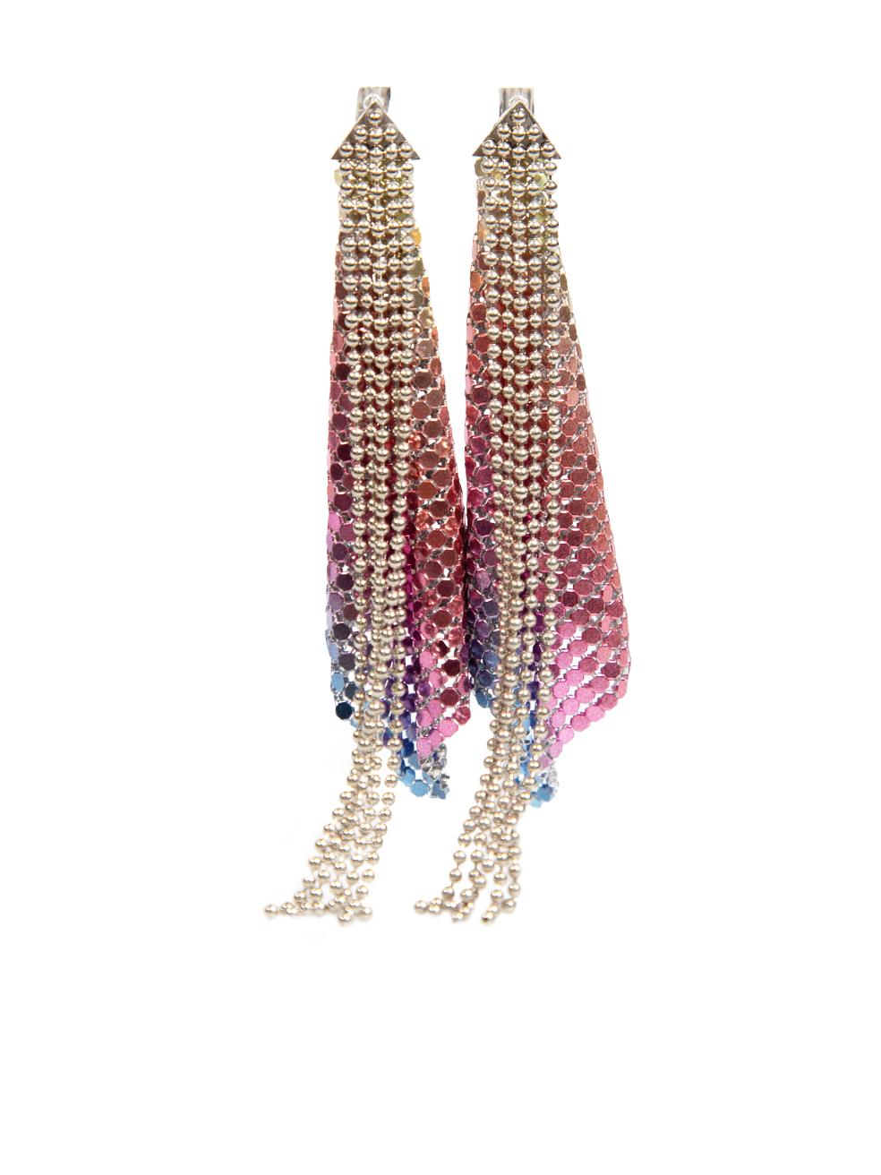 Paco Rabanne Chainmail Drop Earrings In Good Condition In London, GB