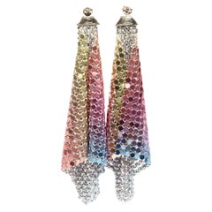 Used Paco Rabanne Chainmail Drop Earrings