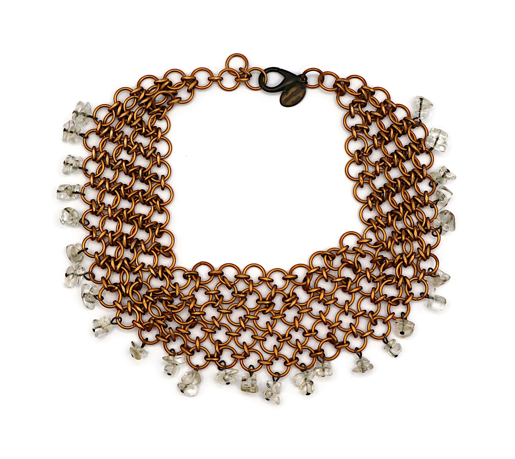 Paco Rabanne Chainmail Necklace In Good Condition For Sale In Nice, FR
