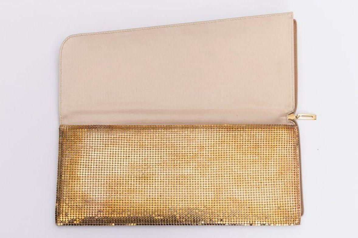 Paco Rabanne Champagne Clutch For Sale 4