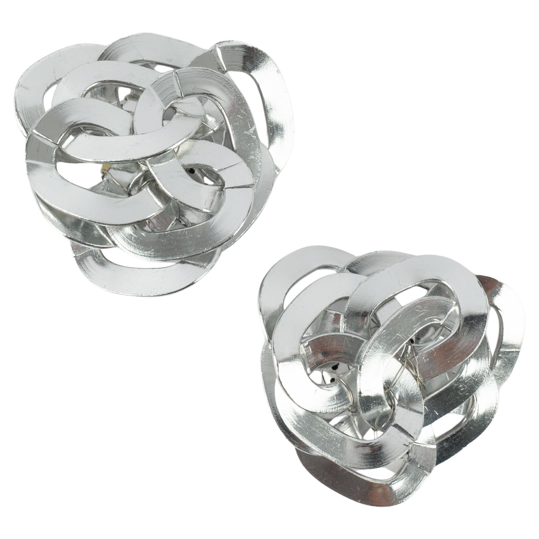 Paco Rabanne Clip-Ohrringe Haute Couture Sommer 1990 im Angebot