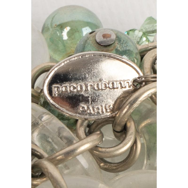 Paco Rabanne  Clip-on Earrings with Pearls and Transparent Rings For Sale 1