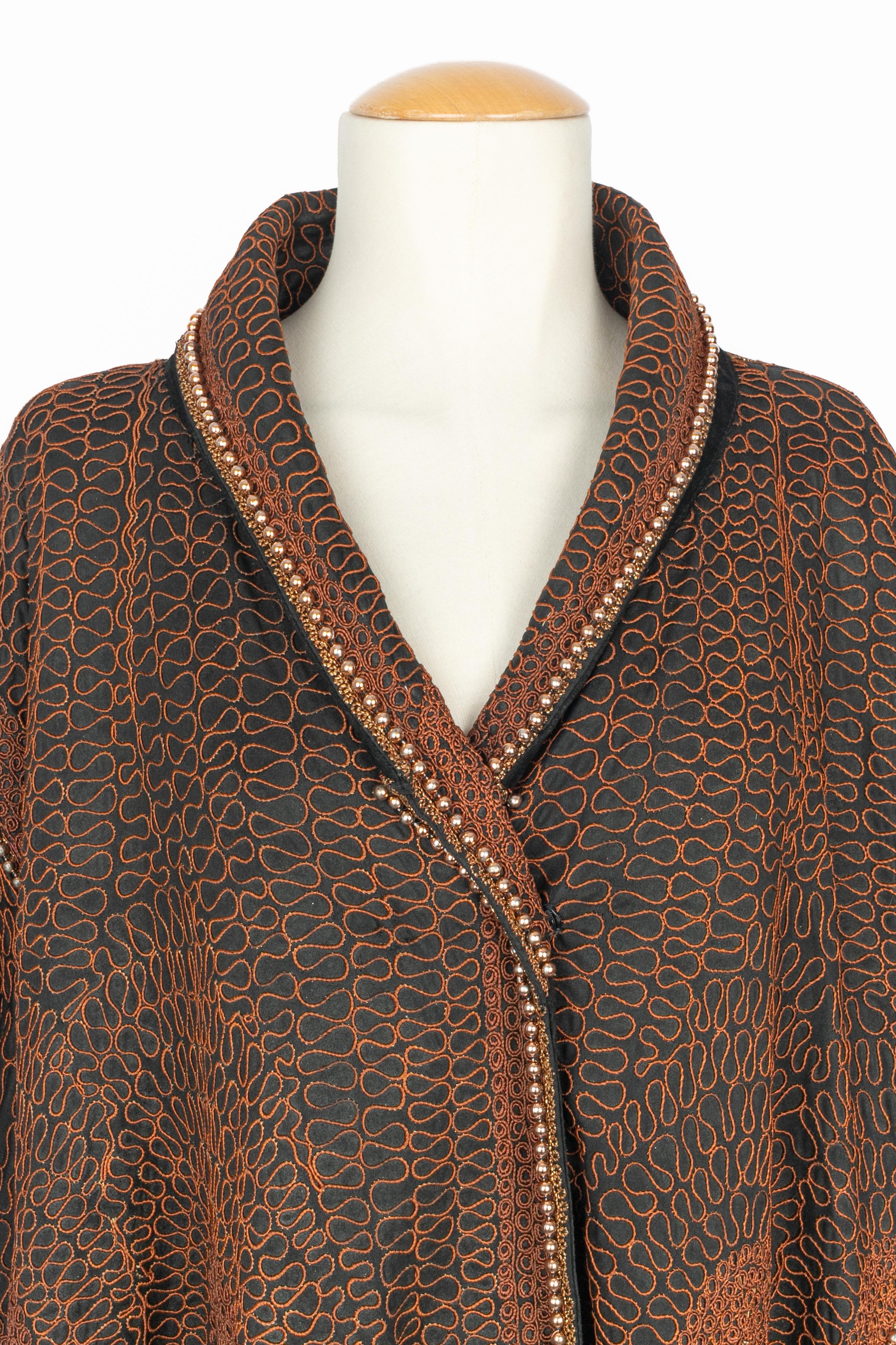 Paco Rabanne Mantel Haute Couture Herbst-Winter 1982-1983 (Schwarz) im Angebot