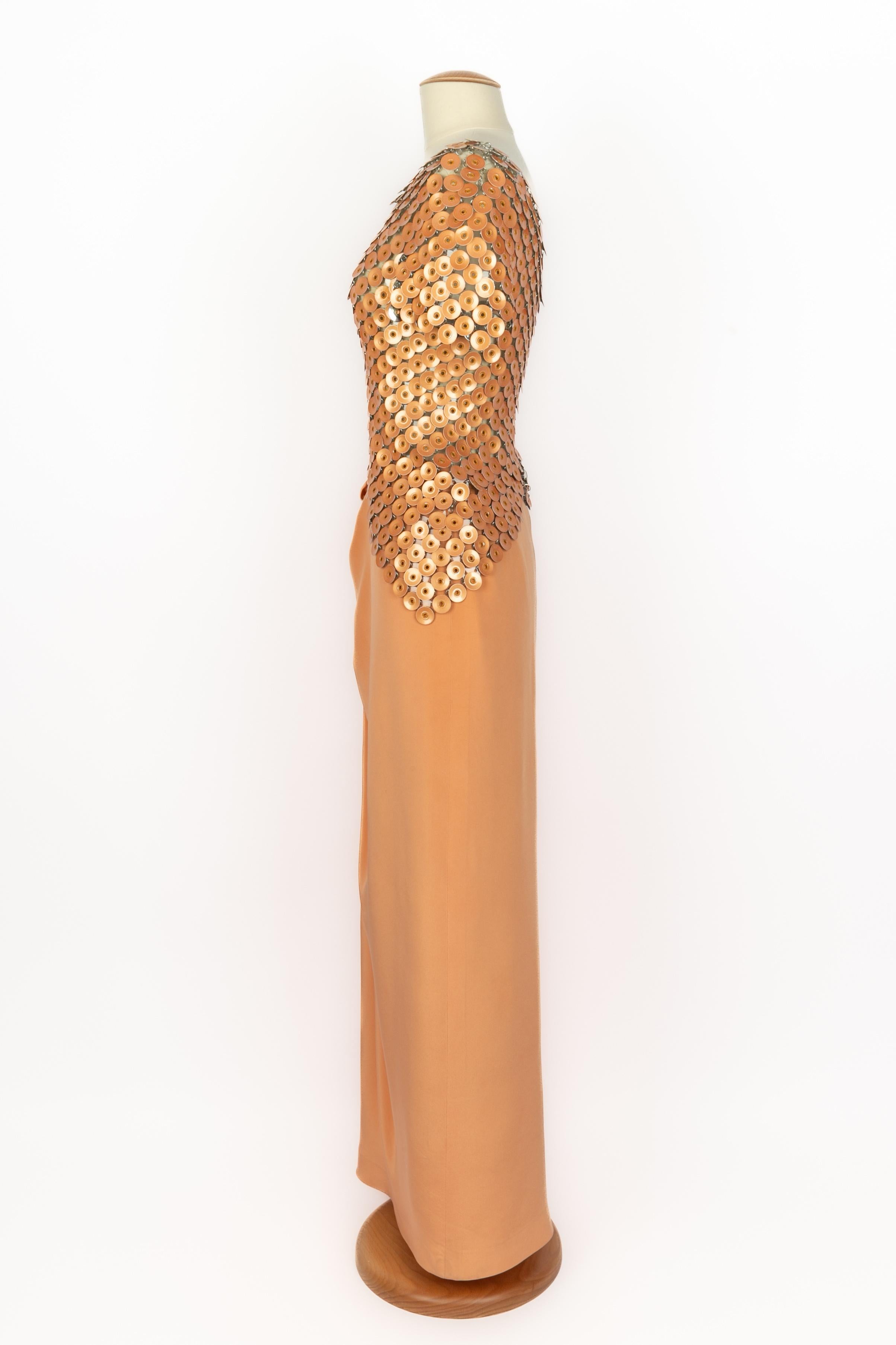 Robe Paco Rabanne Haute Couture Printemps 1989 en vente 3