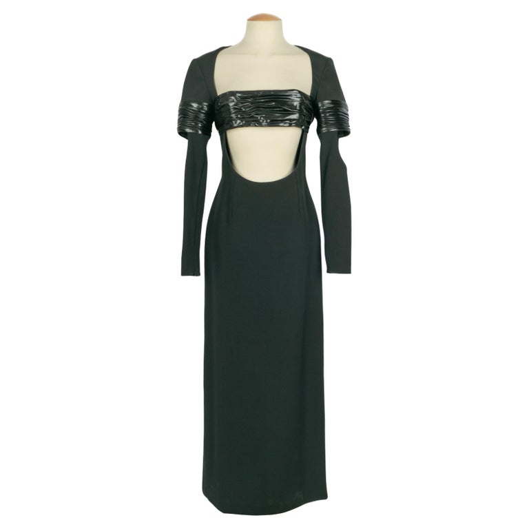 knee length dresses for ladies Rabanne Ruffled Dress - Woman Dresses Black FR main image 1
