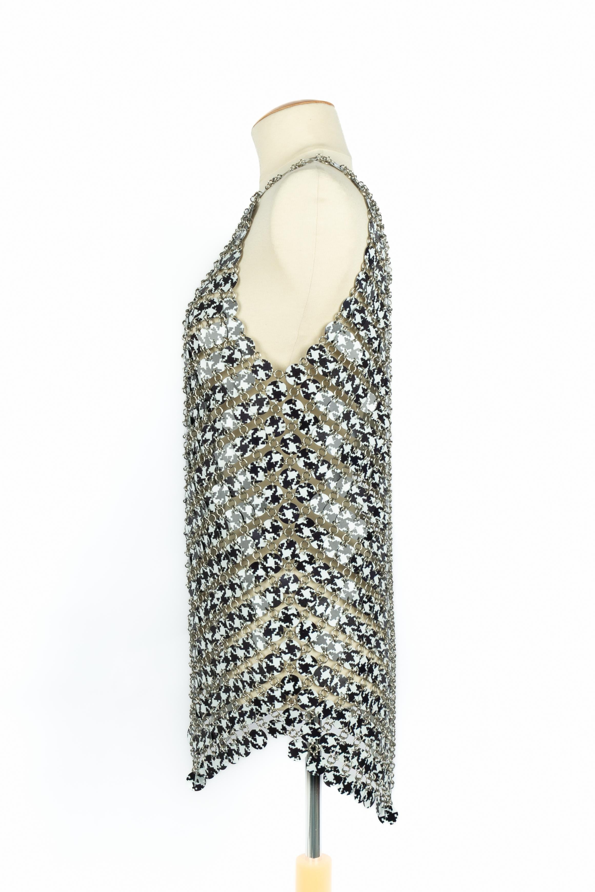 Paco Rabanne Kleid Haute Couture Winter 1999 (Grau) im Angebot