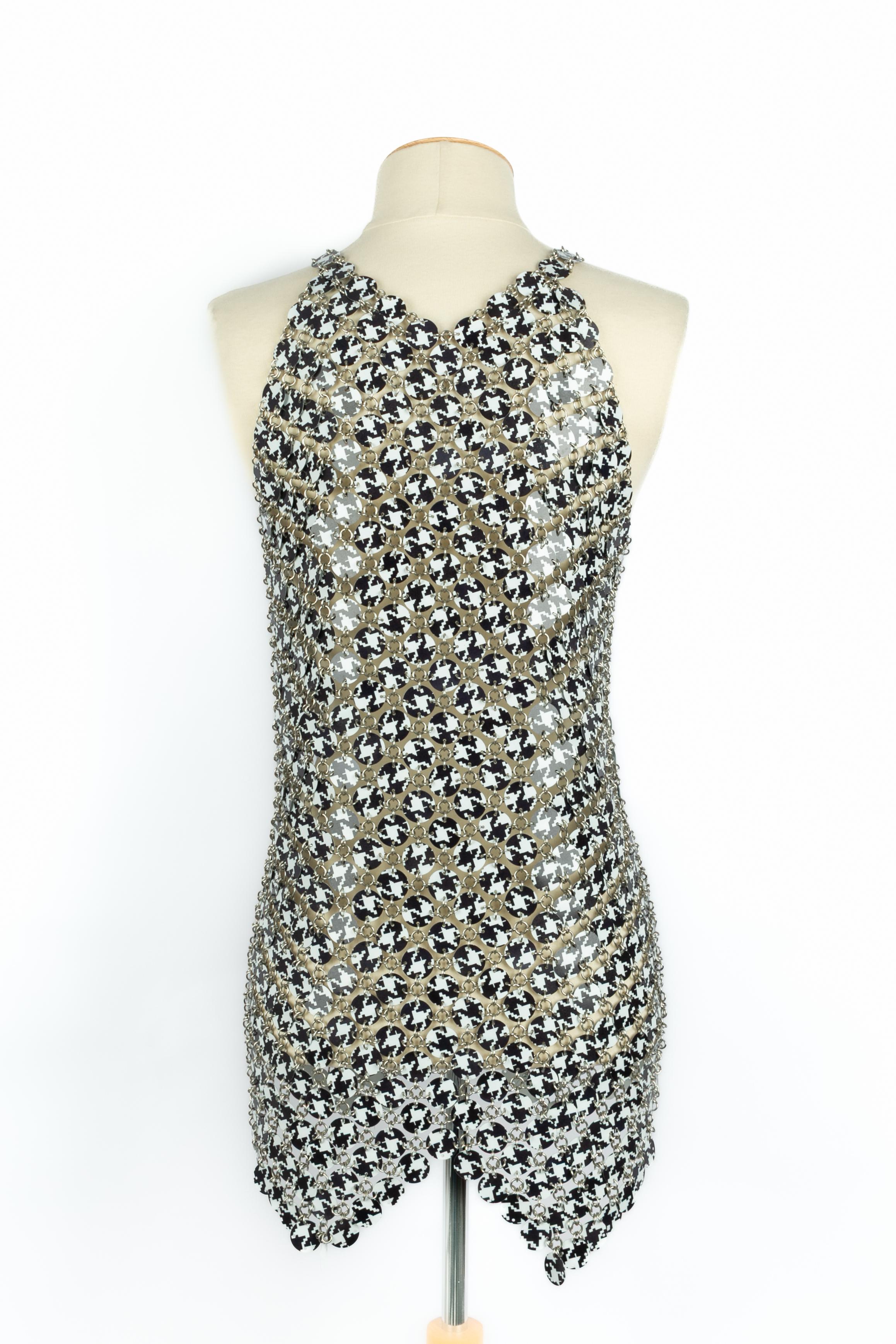 Paco Rabanne Kleid Haute Couture Winter 1999 im Zustand „Hervorragend“ im Angebot in SAINT-OUEN-SUR-SEINE, FR