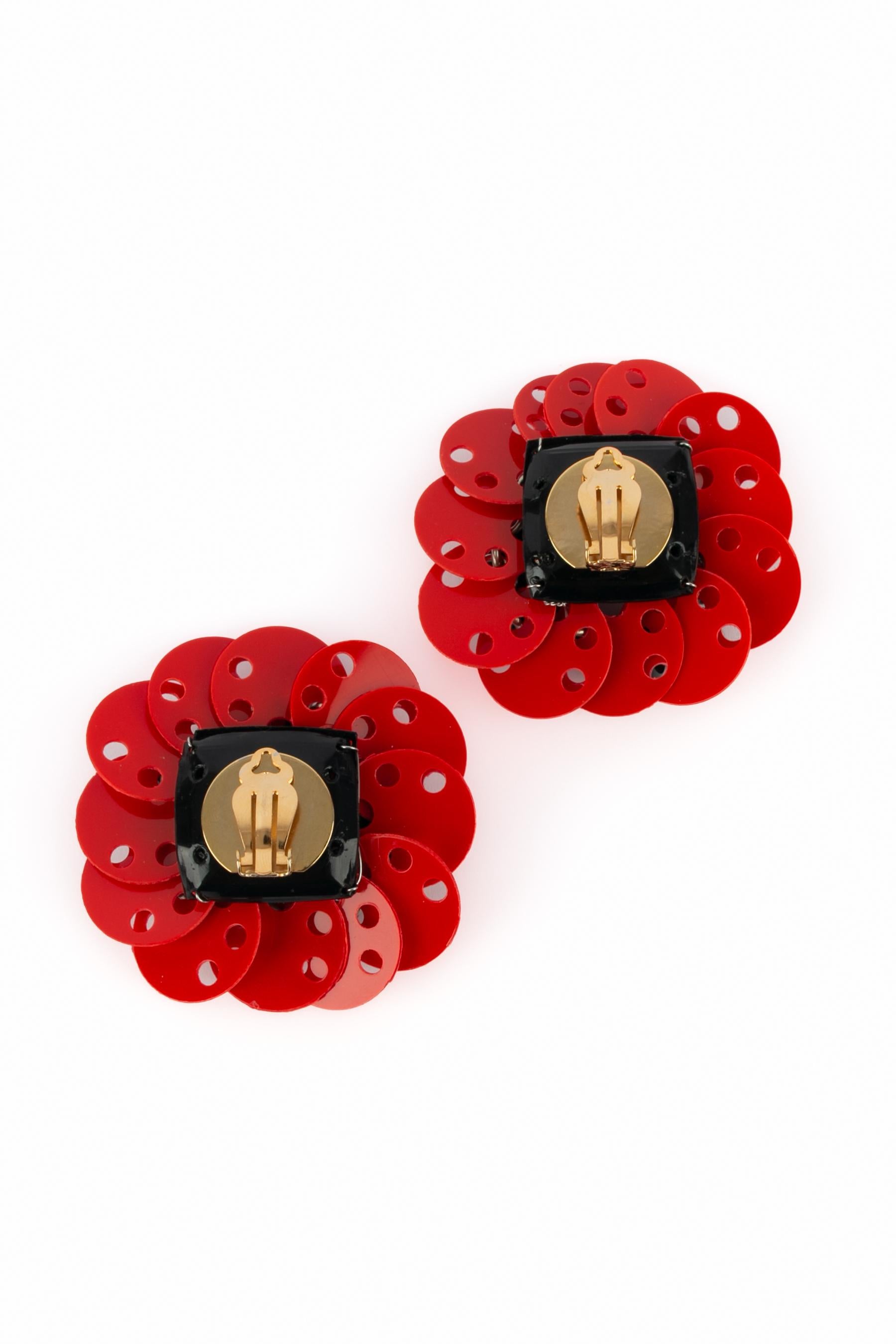 Women's or Men's Paco Rabanne earrings Haute Couture 1980 For Sale