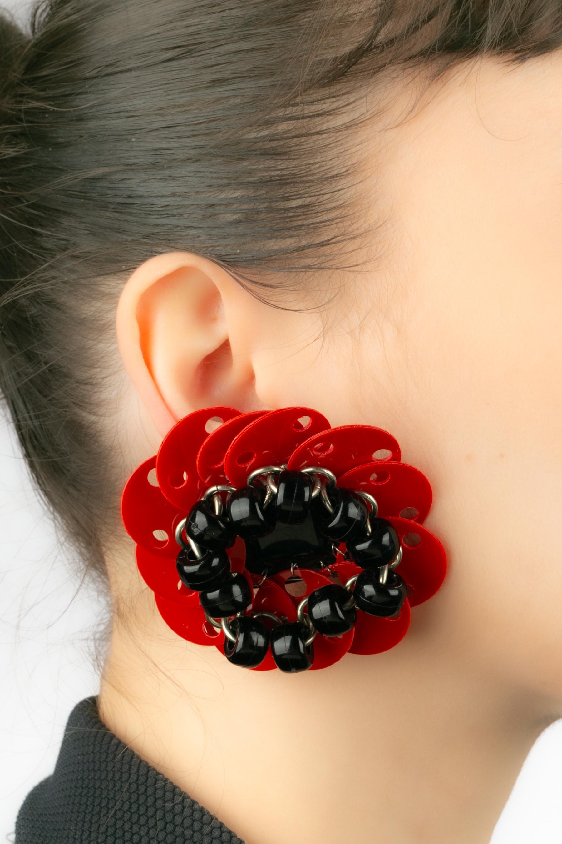 Paco Rabanne earrings Haute Couture 1980 For Sale 4