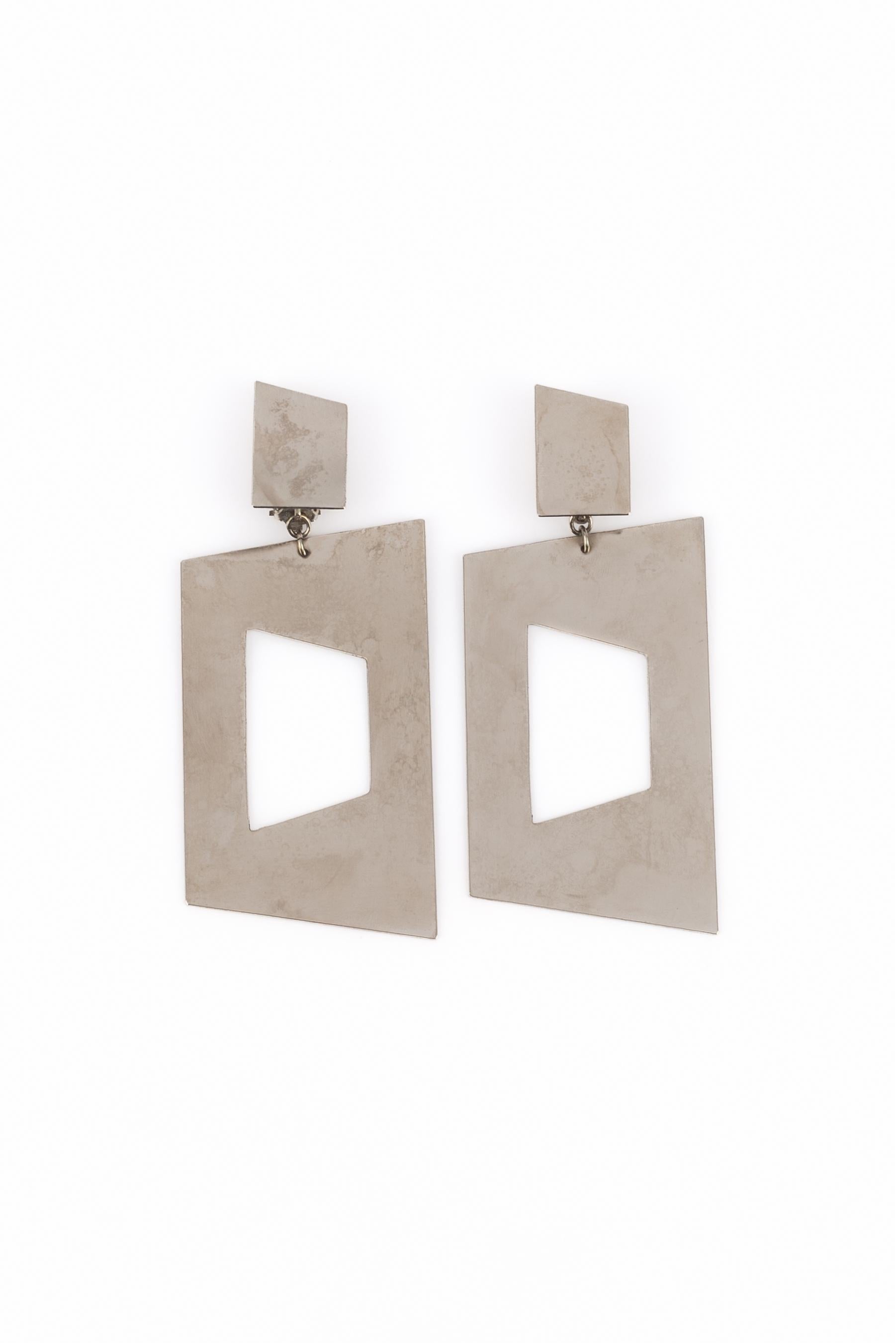 Boucles d'oreilles Paco Rabanne été 1991 Excellent état - En vente à SAINT-OUEN-SUR-SEINE, FR