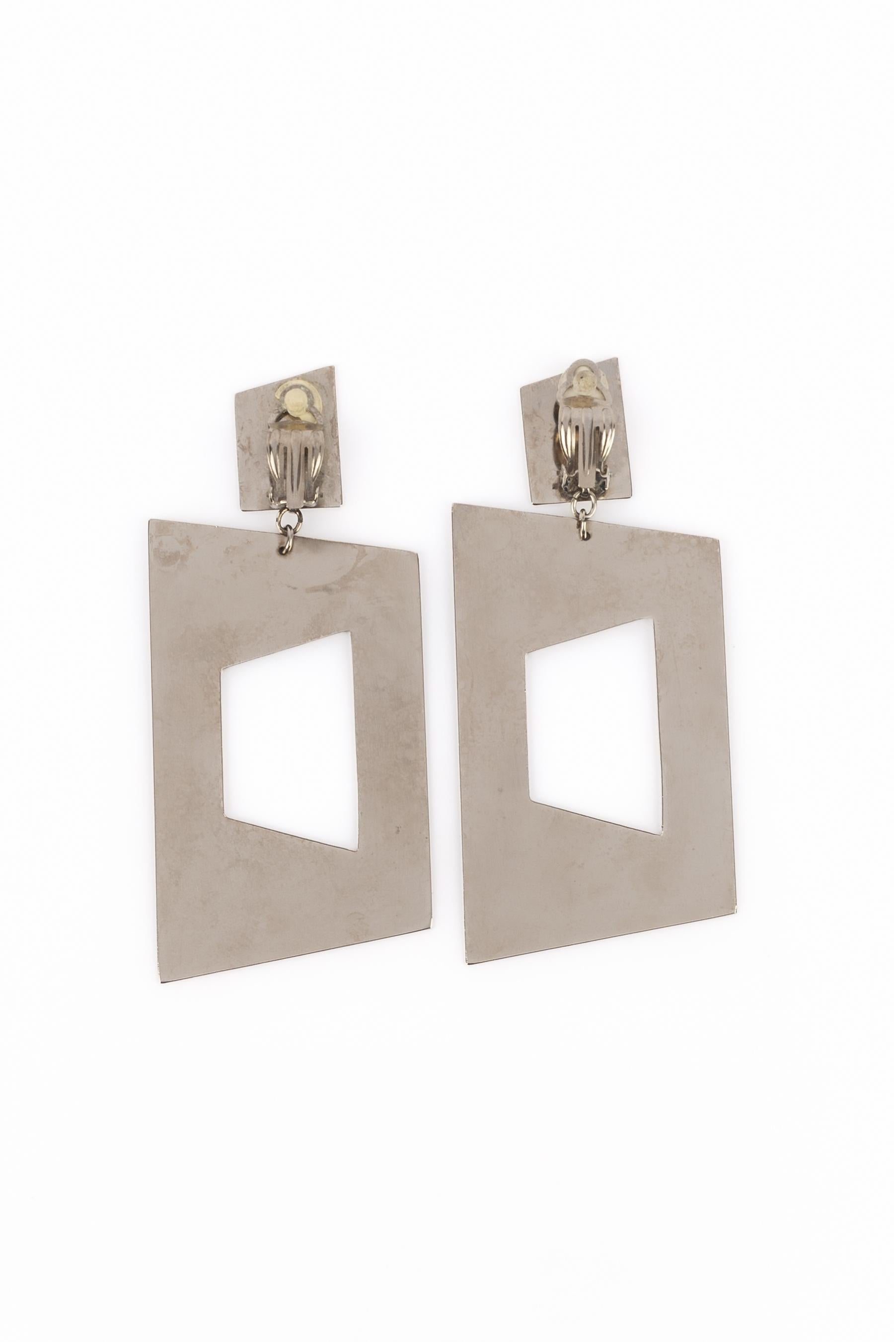 Boucles d'oreilles Paco Rabanne été 1991 Unisexe en vente