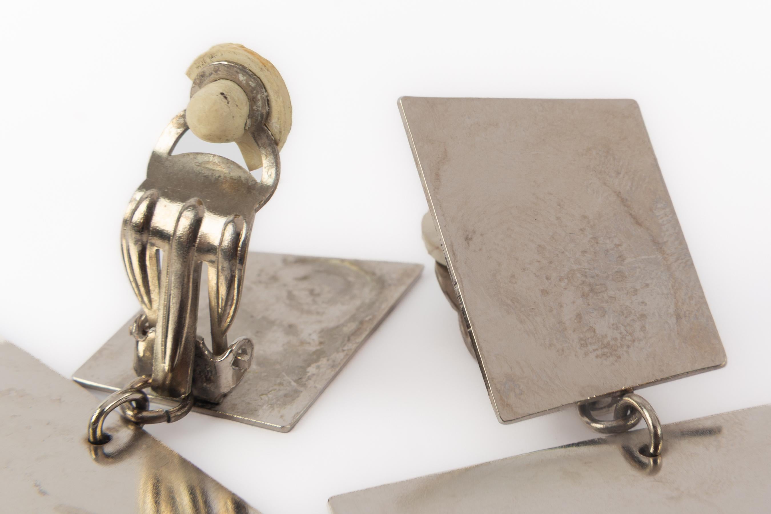 Boucles d'oreilles Paco Rabanne été 1991 en vente 2