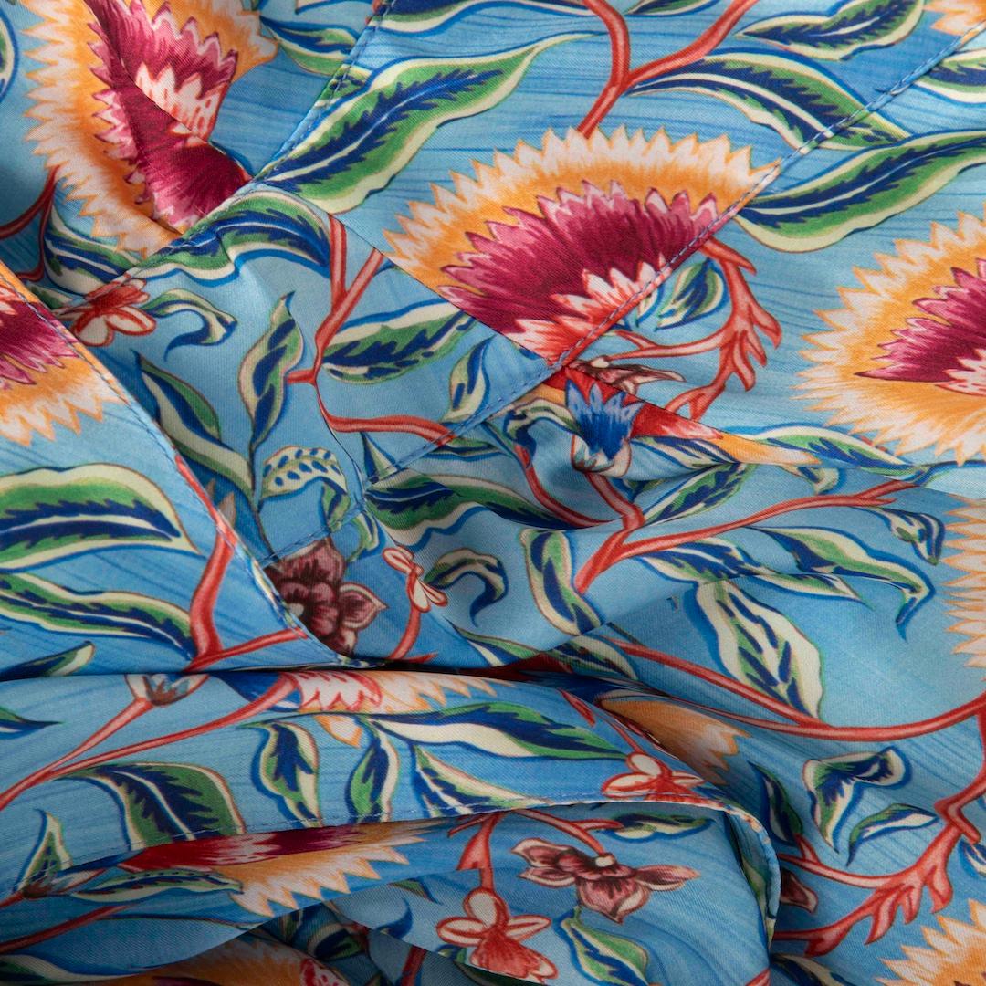 Paco Rabanne Floral Print Maxi Halter Neck Dress Size L In Good Condition In London, GB