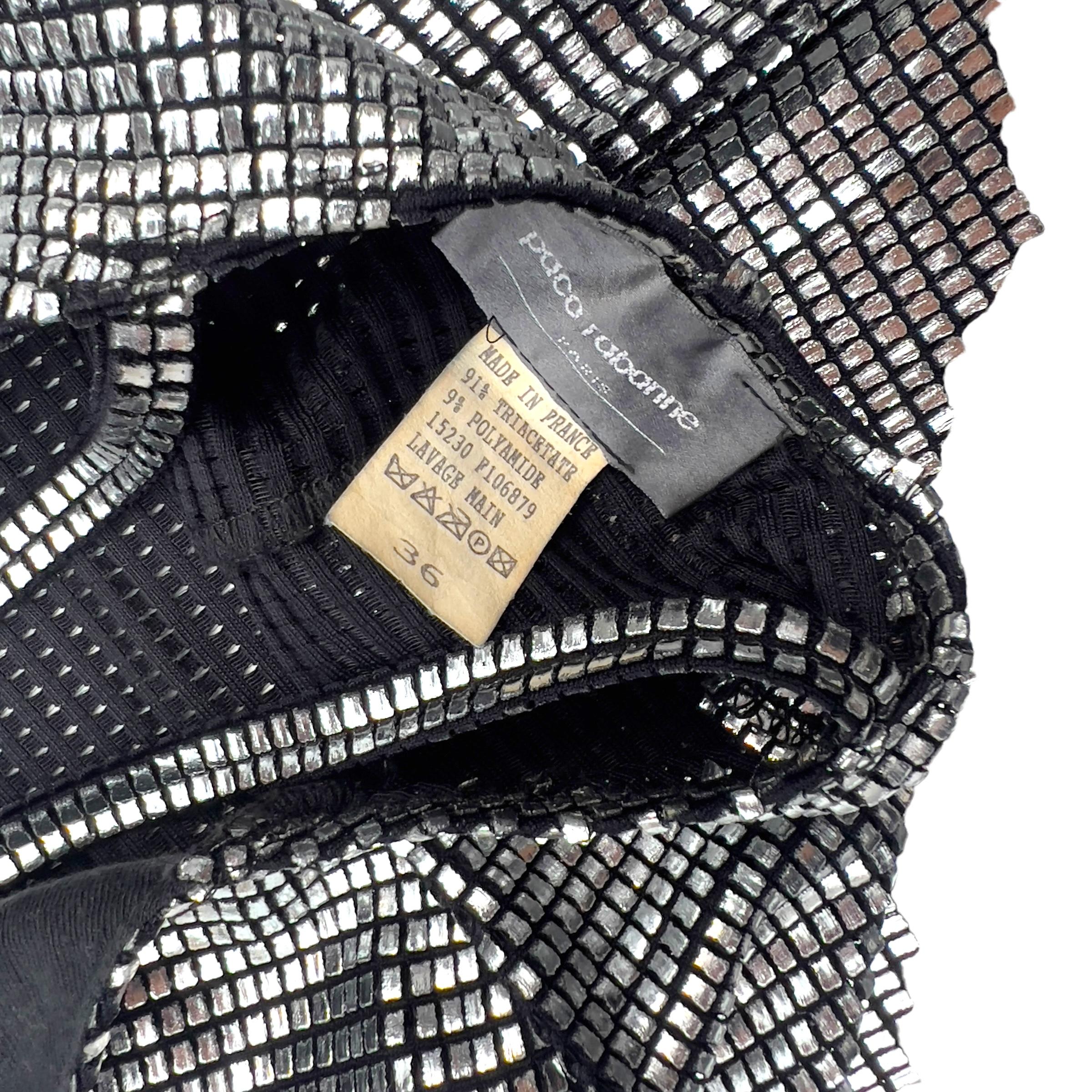 Women's Paco Rabanne foil mini dress